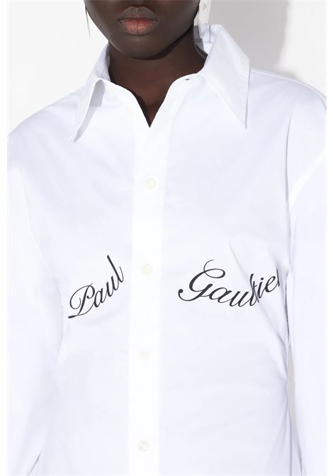 camicia jpg underboob donna bianca JEAN PAUL GAULTIER | 25/33-F-CH088I-C07101